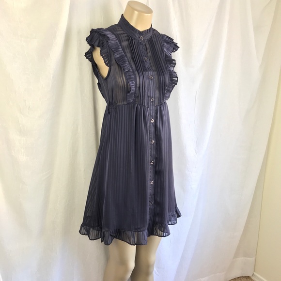 🚫SOLD🚫 NWOT 1940’s Style Navy Blue Sheer - Picture 6 of 16